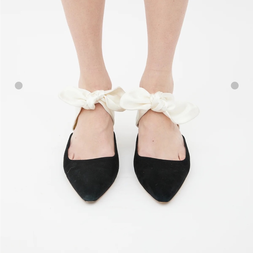 The row Black Coco Suede Mule size 37